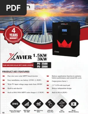 Crown micro Xavier 1.5KW Hybrid Inverter