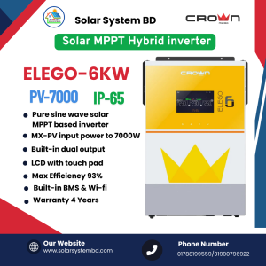 Crown Elego 6 kW Hybrid Solar Inverter IP-65