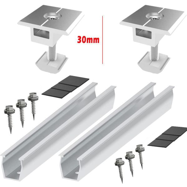 Solar Module Holder End Clamp Kit Solar End Clamp Adjustable Solar Panel - Image 9