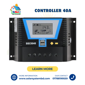 PWM, BSC6048 Solar Charge Controller 20A, Auto LCD Display with USB, for Battery 12V