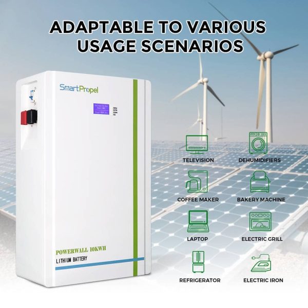 Smart Propel Wall Mount 15KW, 300ah LiFePO₄ Lithium Ion Solar Battery, – Long-Lasting Energy Storage Phasphate Battery with 6000 Cycle, - Image 4