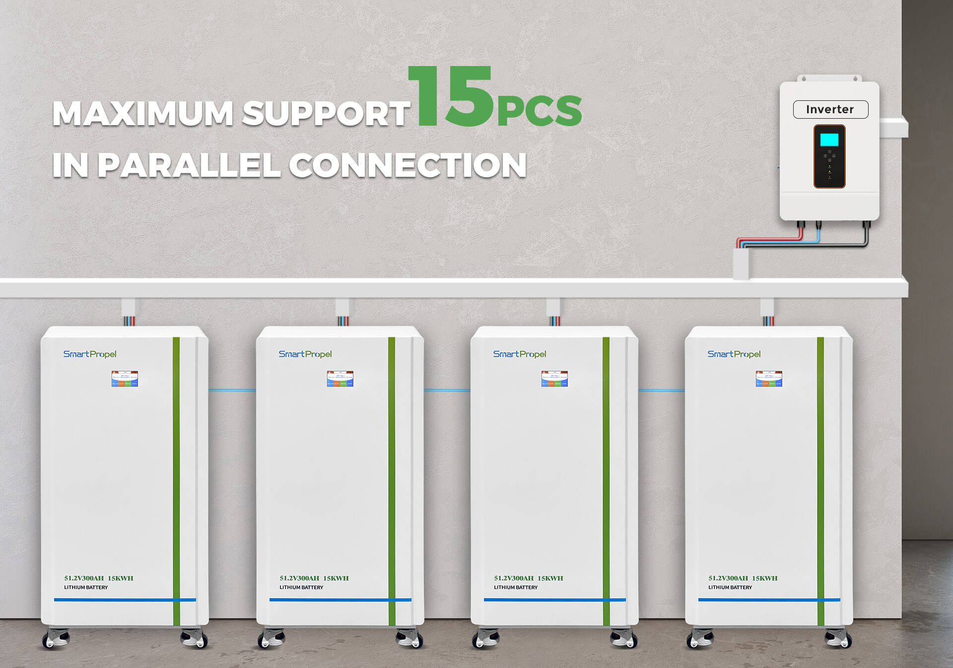 Smart Propel, lithium battery-51.2v 100ah 5KWH, LiFePO4, best solar lithium battery , solar energy storage battery, long-life lithium battery,