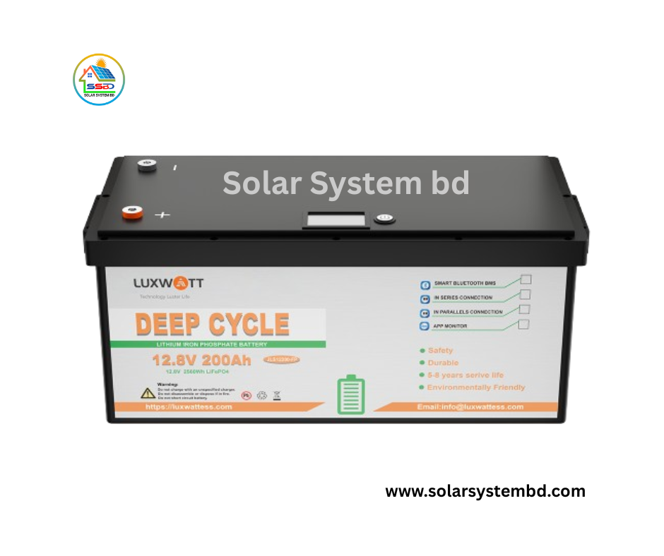 LUXWATT 12.8V 200AH lithium battery